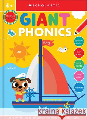 Giant Phonics Workbook: Scholastic Early Learners (Giant Workbook) Scholastic Early Learners 9781546123521 Cartwheel Books