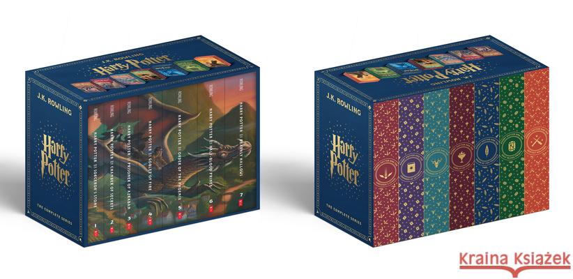 Harry Potter Paperback Box Set Books 1-7 (Deluxe Edition with Stenciled Edges) J. K. Rowling Mary Grandpr? 9781546172888 Scholastic Inc.