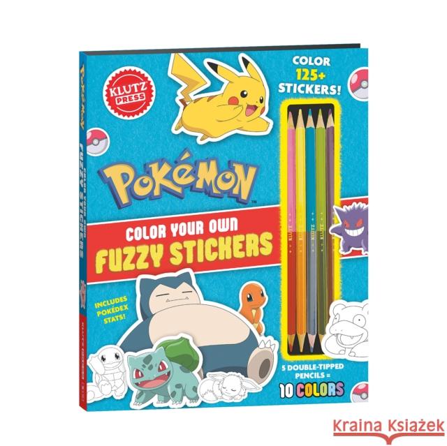 Pokemon Color Your Own Fuzzy Stickers Editors of Klutz 9781546176848 Klutz