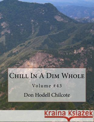 Chill In A Dim Whole Volume #43 Chilcote, Don Hodell 9781546588917 Createspace Independent Publishing Platform