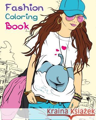 Fashion Coloring Book: Paris Fashion & Beauty Cutie Kertie 9781547192625 Createspace Independent Publishing Platform