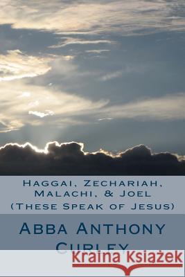 Haggai, Zechariah, Malachi, & Joel: (These Speak of Jesus) Curley, Abba Anthony 9781548694623 Createspace Independent Publishing Platform