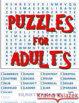 Puzzles for Adults: 111 Large Print Word Search Puzzles Kalman Tot 9781548717100