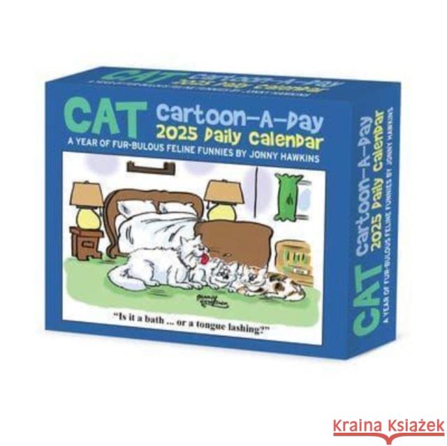 Cat Cartoon-A-Day by Jonny Hawkins 2025 6.2 X 5.4 Box Calendar Jonny Hawkins 9781549240713