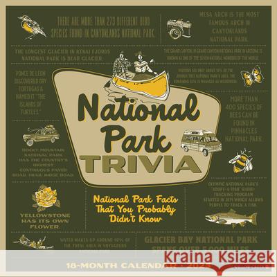 National Park Trivia 2025 12 X 12 Wall Calendar Willow Creek Press 9781549247224 Willow Creek Press Calendars