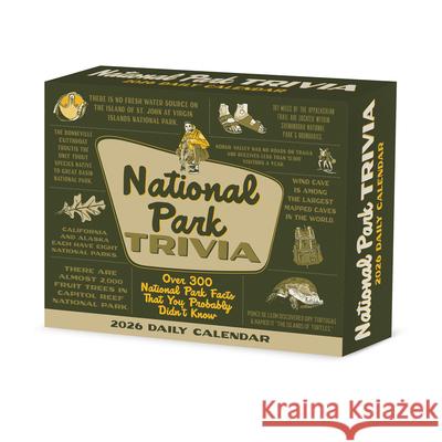 National Park Trivia 2026 Box Calendar Willow Creek Press 9781549254314 Wlcp