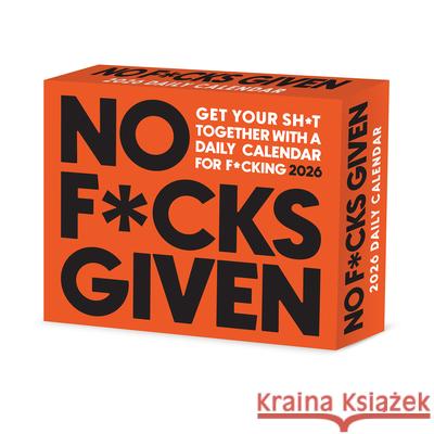 No F*cks Given 2026 5.4 X 6.2 Box Calendar Willow Creek Press 9781549254338 Wlcp