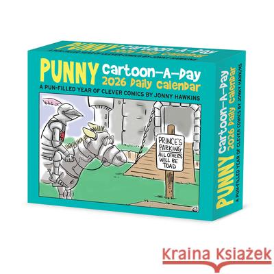 Punny Cartoon-A-Day by Jonny Hawkins 2026 5.4 X 6.2 Box Calendar Jonny Hawkins 9781549254390 Willow Creek Press Calendars