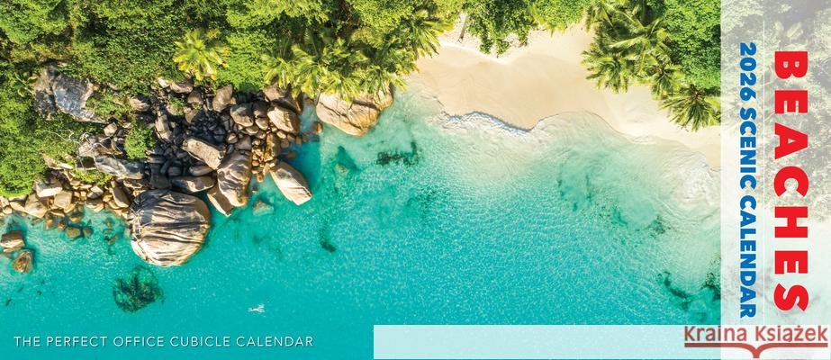 Beaches 2026 Panoramic 15 X 6.5 Wall Calendar Willow Creek Press 9781549254710 Willow Creek Press Calendars