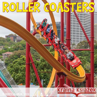 Roller Coasters 2026 12 X 12 Wall Calendar Willow Creek Press 9781549255533 Wlcp