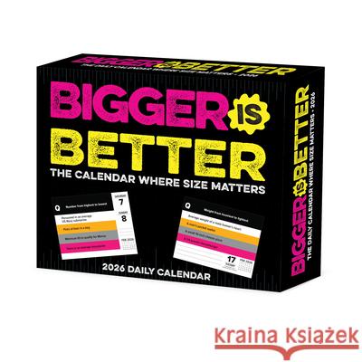 Bigger Is Better 2026 5.4 X 6.2 Box Calendar Willow Creek Press 9781549256745 Wlcp
