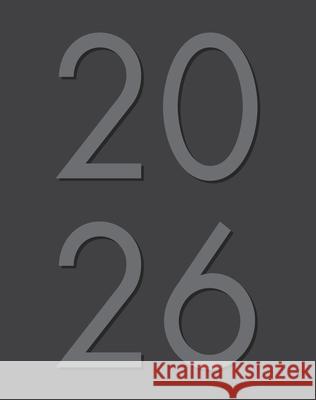 Charcoal 2026 7.5 X 9.5 Booklet Monthly Planner Willow Creek Press 9781549257049 Willow Creek Press Calendars