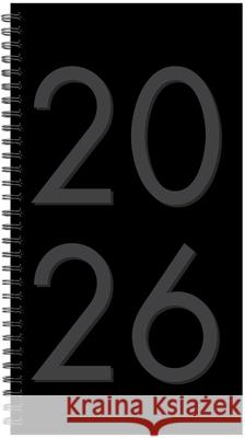 Black 2026 3.5 X 6.5 Softcover Weekly Spiral Willow Creek Press 9781549257315 Willow Creek Press Calendars