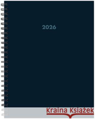 Basic Blue 2026 6.5 X 8.5 Weekly Monthly Softcover Planner Willow Creek Press 9781549257834 Willow Creek Press Calendars