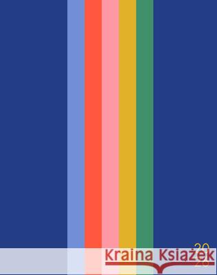 Bold Stripe 2026 7.5 X 9.5 Booklet Monthly Planner Willow Creek Press 9781549258510 Willow Creek Press Calendars