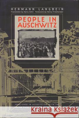 People in Auschwitz Hermann Langbein 9781550419856