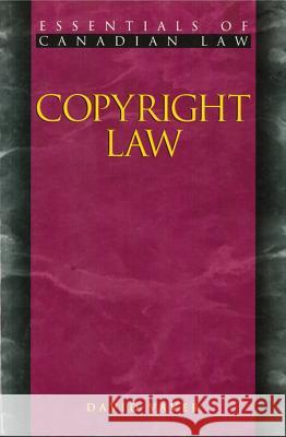 Copyright Law David Vaver 9781552210345 Irwin Law Inc