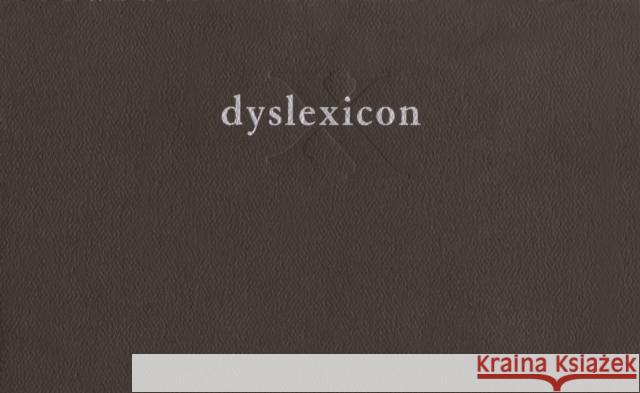 dyslexicon Stephen Cain 9781552450277 Coach House Books