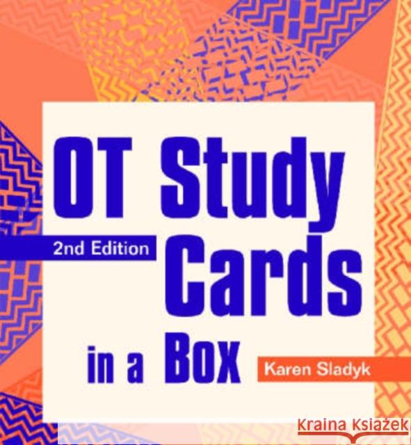 OT Study Cards in a Box Karen Sladyk 9781556426209 SLACK  Incorporated