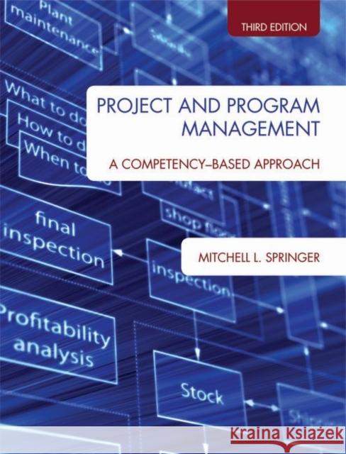 Project and Program Management : A Competency-Based Approach Mitchell Springer 9781557535566 Purdue University Press