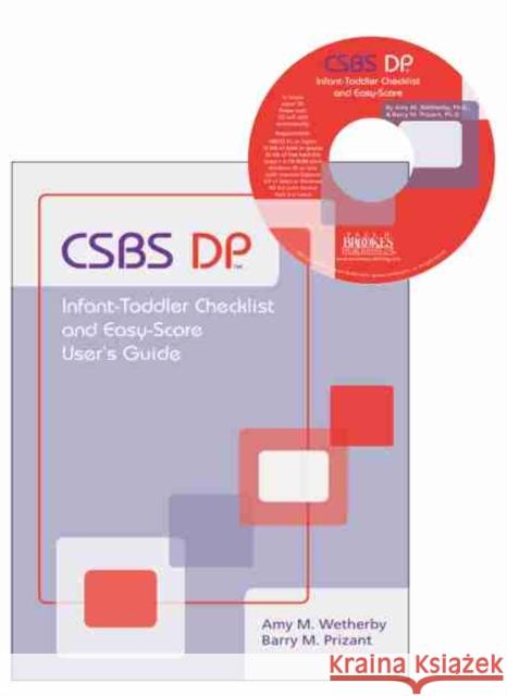 Communication and Symbolic Behavior Scales Developmental Profile (Csbs Dp) Infant-Toddler Checklist and Easy-Score Wetherby, Amy M. 9781557665607 Brookes Publishing Company