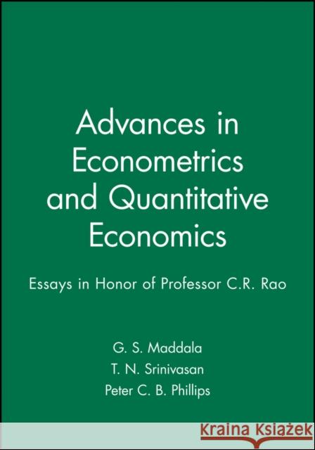Advances in Econometrics Maddala, G. S. 9781557863829