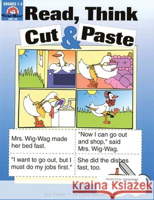 Sequencing: Read, Think, Cut and Paste Activities, Grade 1 - 3 Teacher Resource Evan-Moor Corporation 9781557990280 Evan-Moor Educational Publishers