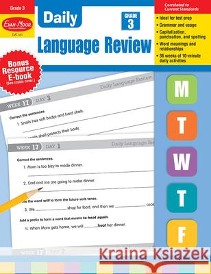 Daily Language Review, Grade 3 Teacher Edition Evan-Moor Corporation 9781557996572 Evan-Moor Educational Publishers