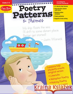 Poetry Patterns & Themes, Grade 3 - 6 Teacher Resource Evan-Moor Corporation 9781557997333 Evan-Moor Educational Publishers