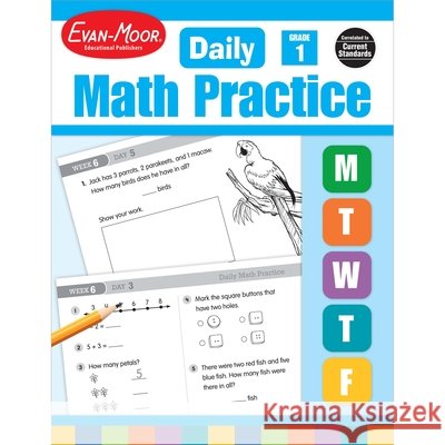 Daily Math Practice, Grade 1 Teacher Edition Evan-Moor Corporation 9781557997418 Evan-Moor Educational Publishers