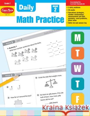 Daily Math Practice, Grade 2 Teacher Edition Evan-Moor Corporation 9781557997425 Evan-Moor Educational Publishers