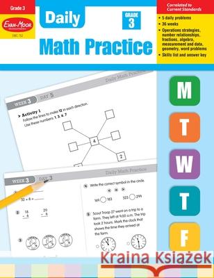 Daily Math Practice, Grade 3 Teacher Edition Evan-Moor Corporation 9781557997432 Evan-Moor Educational Publishers