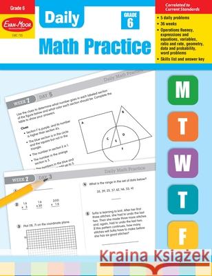 Daily Math Practice, Grade 6 Teacher Edition Evan-Moor Corporation 9781557997463 Evan-Moor Educational Publishers
