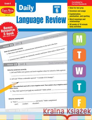 Daily Language Review, Grade 6 Teacher Edition Evan-Moor Corporation 9781557997920 Evan-Moor Educational Publishers