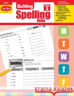 Building Spelling Skills, Grade 3 Teacher Edition Evan-Moor Corporation 9781557998415 Evan-Moor Educational Publishers
