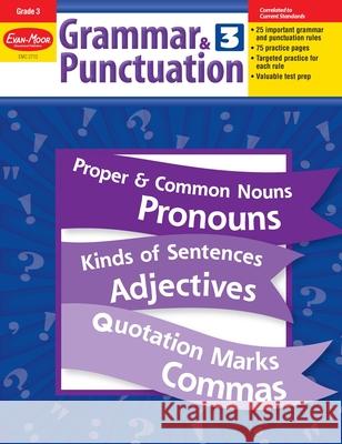 Grammar & Punctuation, Grade 3 Teacher Resource Evan-Moor Corporation 9781557998477 Evan-Moor Educational Publishers