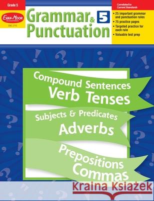 Grammar & Punctuation, Grade 5 Teacher Resource Evan-Moor Corporation 9781557998491 Evan-Moor Educational Publishers