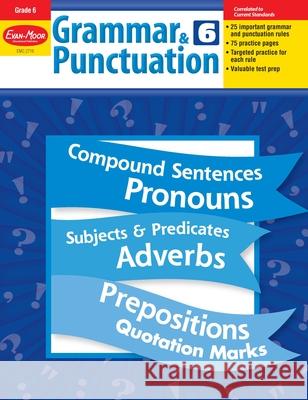 Grammar & Punctuation, Grade 6 Teacher Resource Evan-Moor Corporation 9781557998507 Evan-Moor Educational Publishers