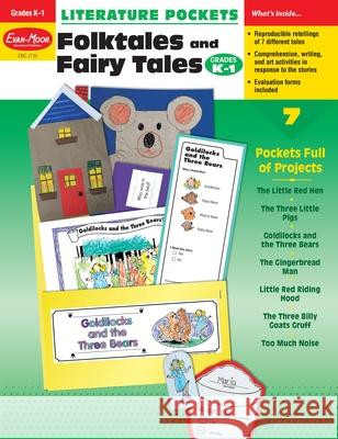 Literature Pockets: Folktales & Fairy Tales, Kindergarten Grade 1 Teacher Resource Evan-Moor Corporation 9781557998712 Evan-Moor Educational Publishers