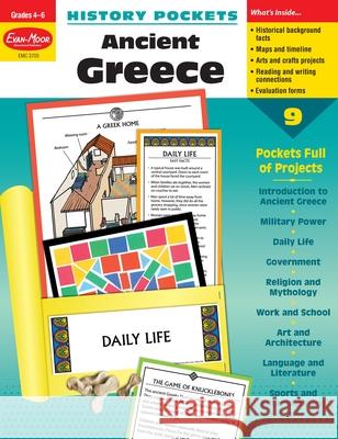 History Pockets: Ancient Greece, Grade 4 - 6 Teacher Resource Evan-Moor Corporation 9781557999030 Evan-Moor Educational Publishers