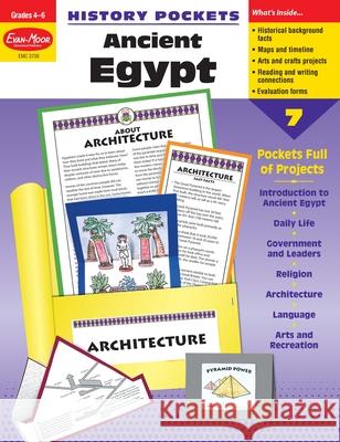 History Pockets: Ancient Egypt, Grade 4 - 6 Teacher Resource Evan-Moor Corporation 9781557999047 Evan-Moor Educational Publishers