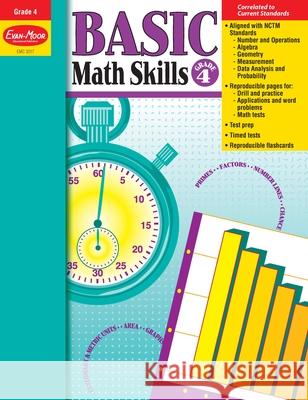 Basic Math Skills Grade 4 Wes Tuttle 9781557999375 Evan-Moor Educational Publishers