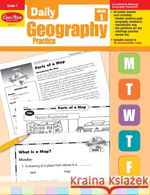 Daily Geography Practice: Grade 1 Evan-Moor Educational Publishing 9781557999702 Evan-Moor Educational Publishers