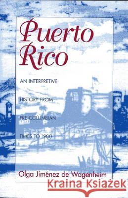 Puerto Rico: An Interpretive History from Pre-Columbian Times to 1900 Wagenheim, Olga Jimenez De 9781558761223