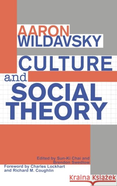 Culture and Social Theory Aaron Wildavsky Aaron Wildawsky Sun-KI Chai 9781560002758 Transaction Publishers