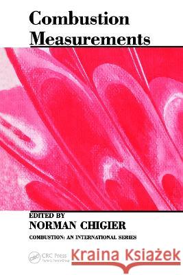 Combustion Measurements    9781560320289 Taylor & Francis