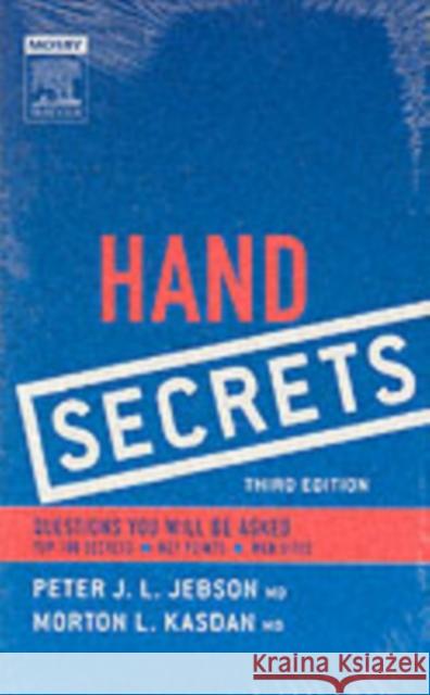 Hand Secrets Peter J L Jebson 9781560536239 Elsevier Health Sciences