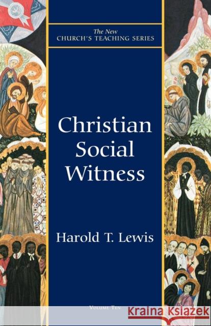 Christian Social Witness Harold T. Lewis 9781561011889
