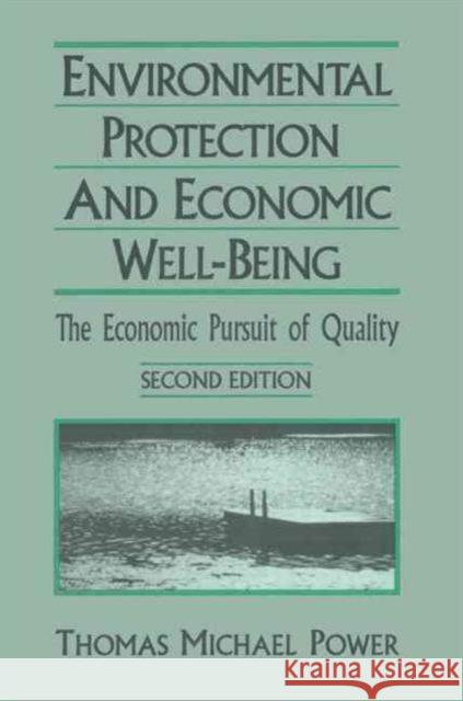 Economic Development and Environmental Protection: Economic Pursuit of Quality Power, Thomas Michael 9781563247347 M.E. Sharpe