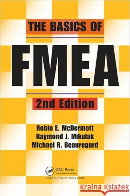 The Basics of Fmea Mikulak, Raymond J. 9781563273773 Productivity Press